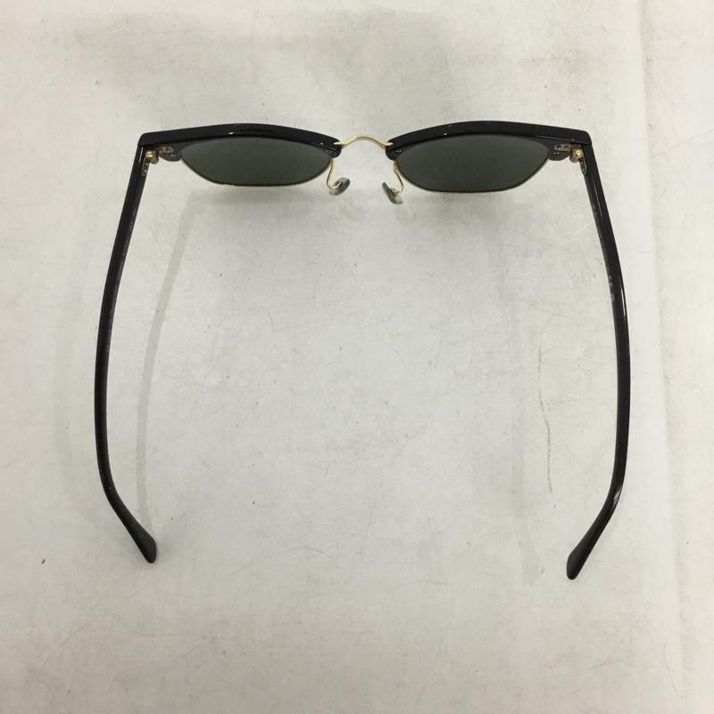レイバン Ray-Ban めがね・サングラス サングラス RB3016 CLUBMASTER ケース付き ロゴ、文字 黒 / ブラック / black X 金 / ゴールド / gold color メンズ USED 古着 中古 10160995