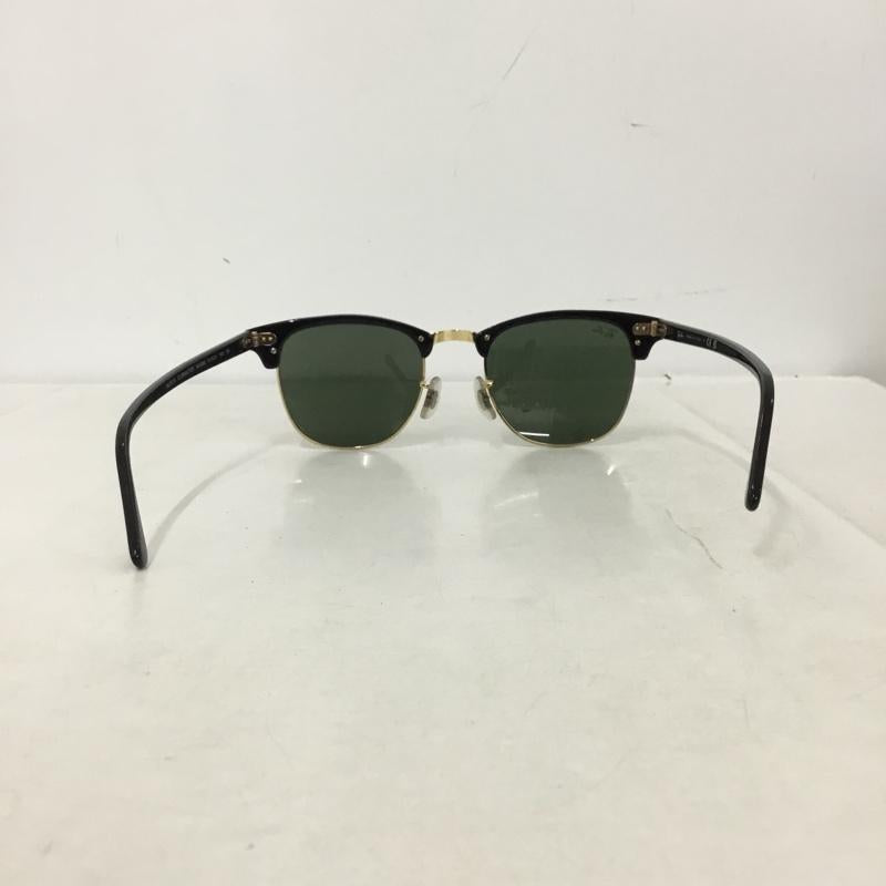 レイバン Ray-Ban めがね・サングラス サングラス RB3016 CLUBMASTER ケース付き ロゴ、文字 黒 / ブラック / black X 金 / ゴールド / gold color メンズ USED 古着 中古 10160995
