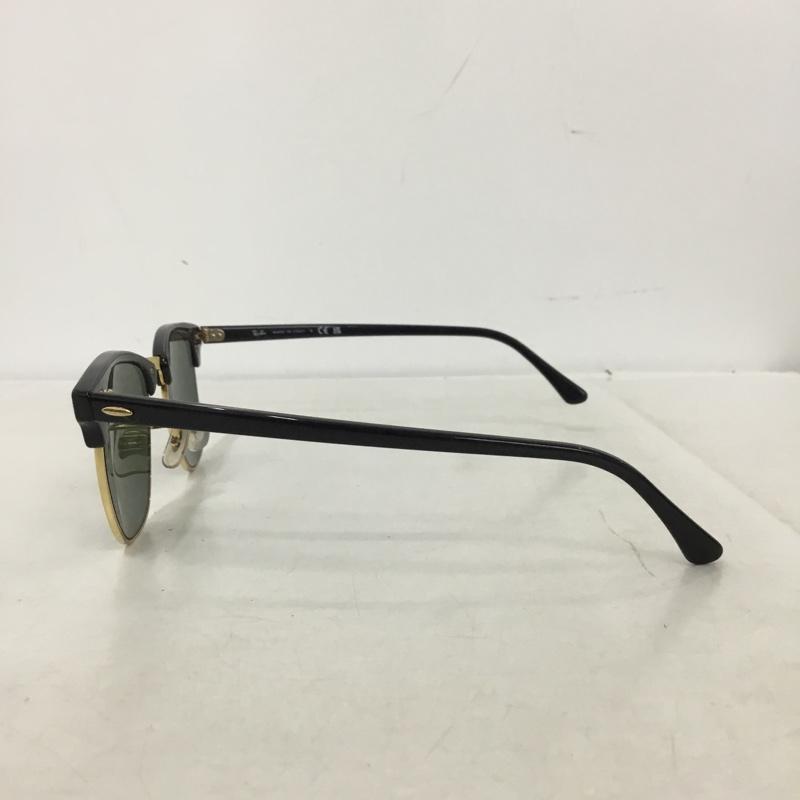 レイバン Ray-Ban めがね・サングラス サングラス RB3016 CLUBMASTER ケース付き ロゴ、文字 黒 / ブラック / black X 金 / ゴールド / gold color メンズ USED 古着 中古 10160995