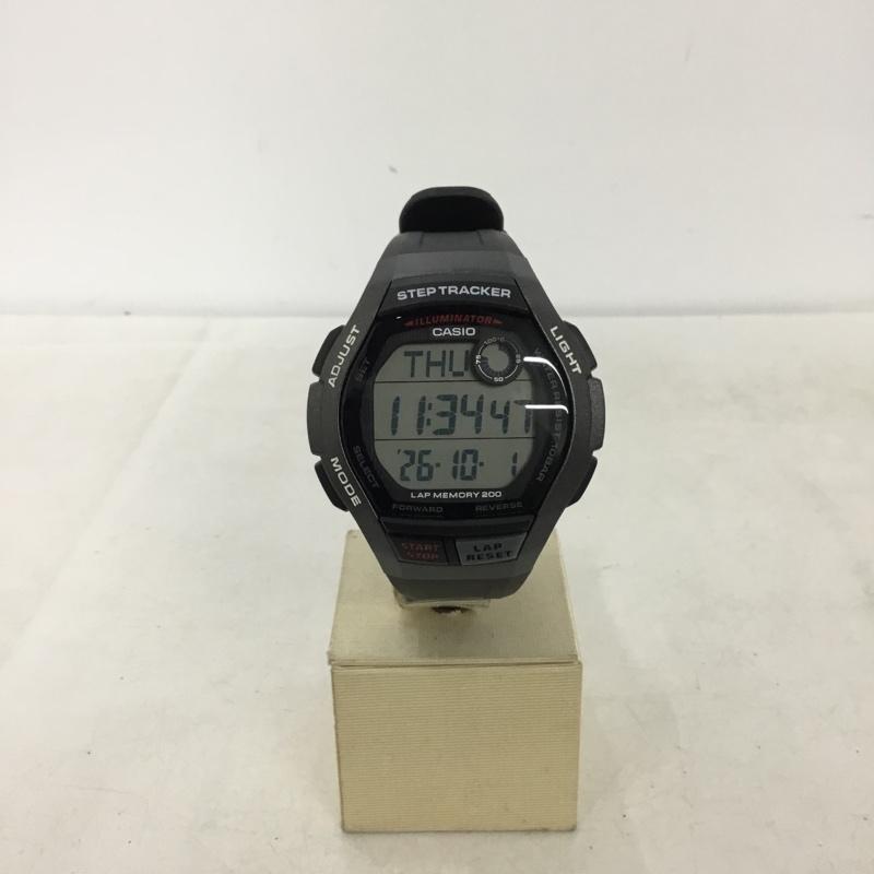 ジーショック G-SHOCK 腕時計 デジタル WS-2000H スポーツ ステップトラッカー ランニング ロゴ、文字 黒 / ブラック / black X 灰 / グレー / gray メンズ USED 古着 中古 10160997