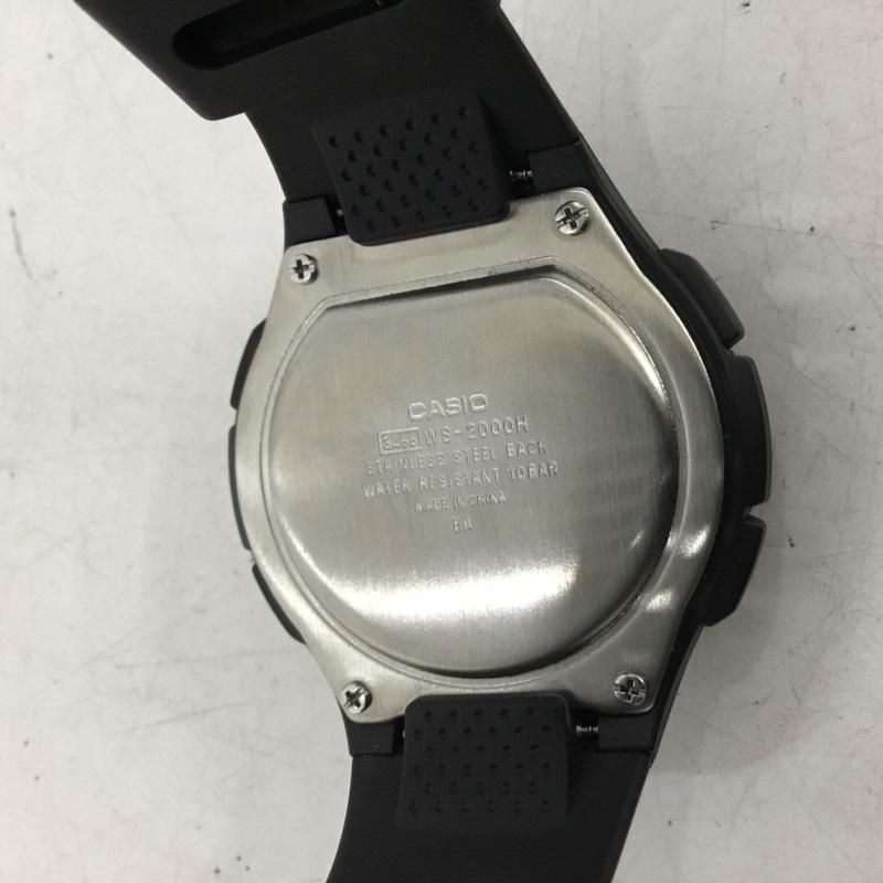 ジーショック G-SHOCK 腕時計 デジタル WS-2000H スポーツ ステップトラッカー ランニング ロゴ、文字 黒 / ブラック / black X 灰 / グレー / gray メンズ USED 古着 中古 10160997