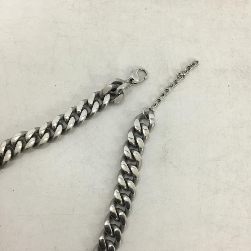ディーゼル DIESEL アクセサリー ネックレス、ペンダント 喜平チェーン ロゴ、文字 銀 / シルバー / silver color メンズ USED 古着 中古 10160999