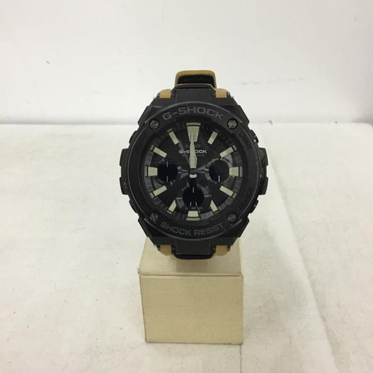 ジーショック G-SHOCK 腕時計 アナログ（クォーツ式） GST-W120L 電波ソーラー ロゴ、文字 黒 / ブラック / black X ベージュ / ベージュ / beige メンズ USED 古着 中古 10161000