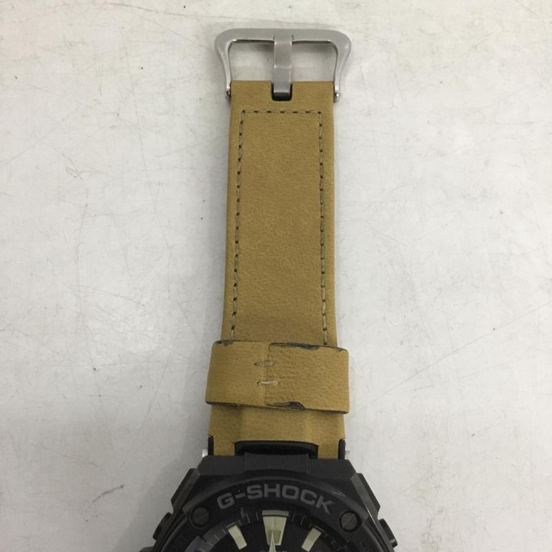 ジーショック G-SHOCK 腕時計 アナログ（クォーツ式） GST-W120L 電波ソーラー ロゴ、文字 黒 / ブラック / black X ベージュ / ベージュ / beige メンズ USED 古着 中古 10161000