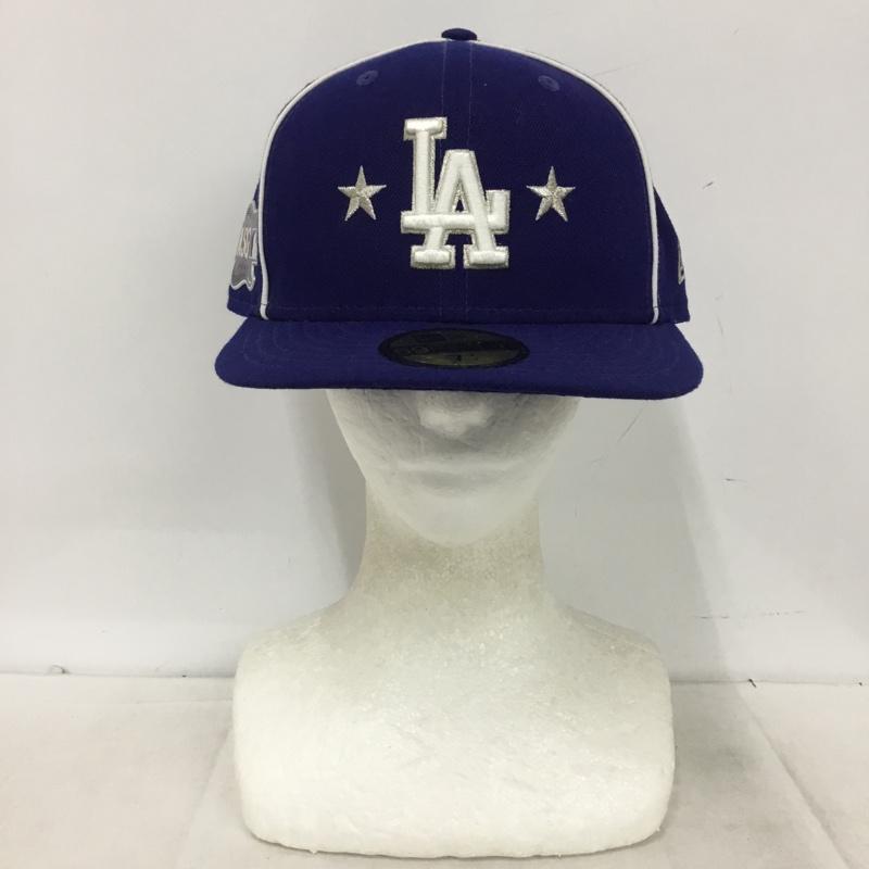 ニューエラ NEW ERA 帽子 キャップ LA ロサンゼルス ドジャース メジャーリーグ 59FIFTY ASG2019 59.6cm ロゴ、文字 青 / ブルー / blue メンズ USED 古着 中古 10161001
