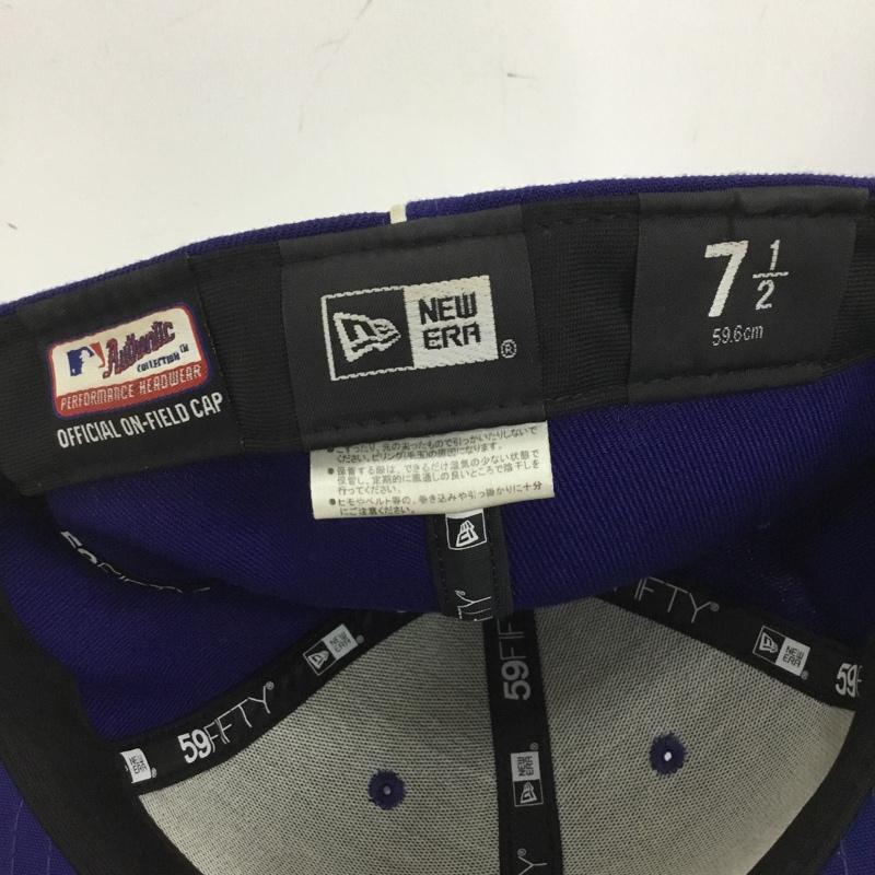 ニューエラ NEW ERA 帽子 キャップ LA ロサンゼルス ドジャース メジャーリーグ 59FIFTY ASG2019 59.6cm ロゴ、文字 青 / ブルー / blue メンズ USED 古着 中古 10161001