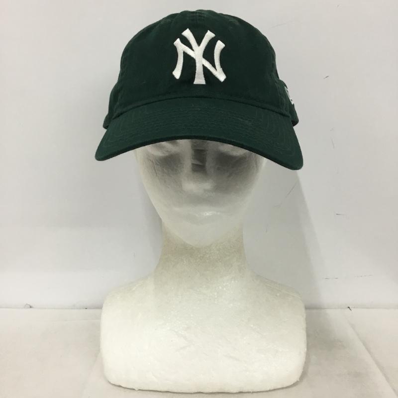 ニューエラ NEW ERA 帽子 キャップ NY ニューヨークヤンキース 9TWENTY ロゴ、文字 緑 / グリーン / green メンズ USED 古着 中古 10161002