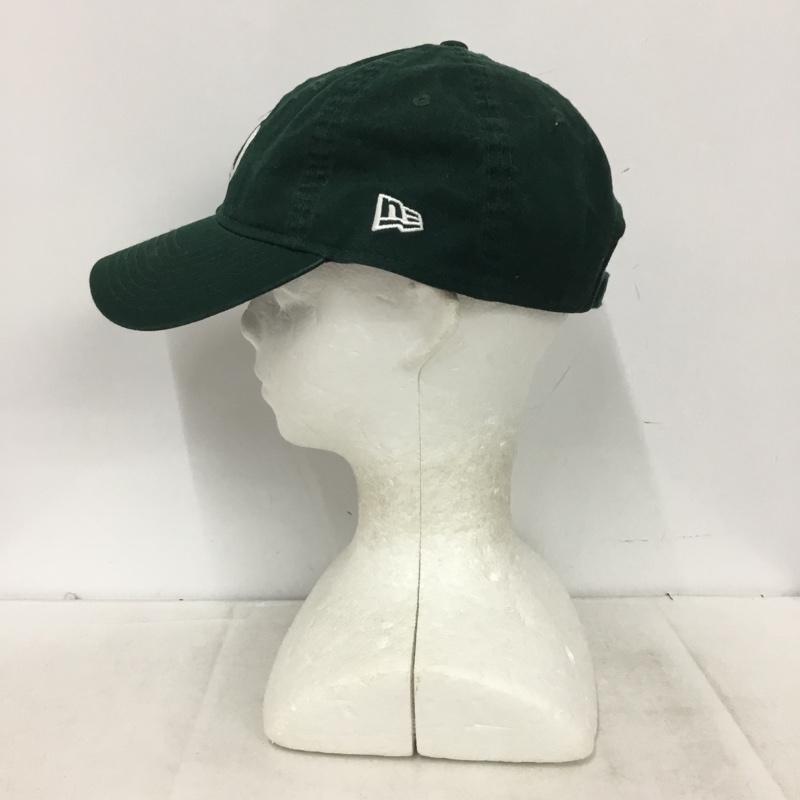 ニューエラ NEW ERA 帽子 キャップ NY ニューヨークヤンキース 9TWENTY ロゴ、文字 緑 / グリーン / green メンズ USED 古着 中古 10161002