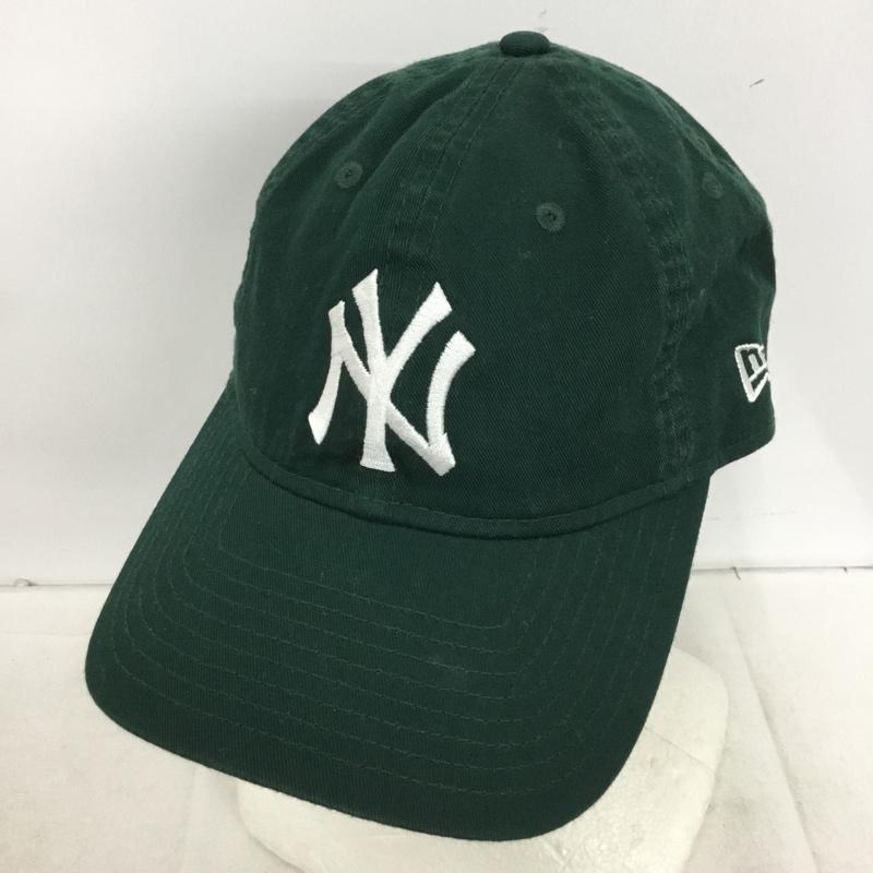 ニューエラ NEW ERA 帽子 キャップ NY ニューヨークヤンキース 9TWENTY ロゴ、文字 緑 / グリーン / green メンズ USED 古着 中古 10161002