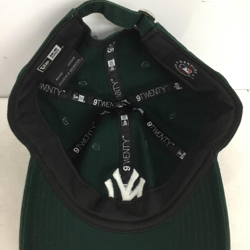 ニューエラ NEW ERA 帽子 キャップ NY ニューヨークヤンキース 9TWENTY ロゴ、文字 緑 / グリーン / green メンズ USED 古着 中古 10161002