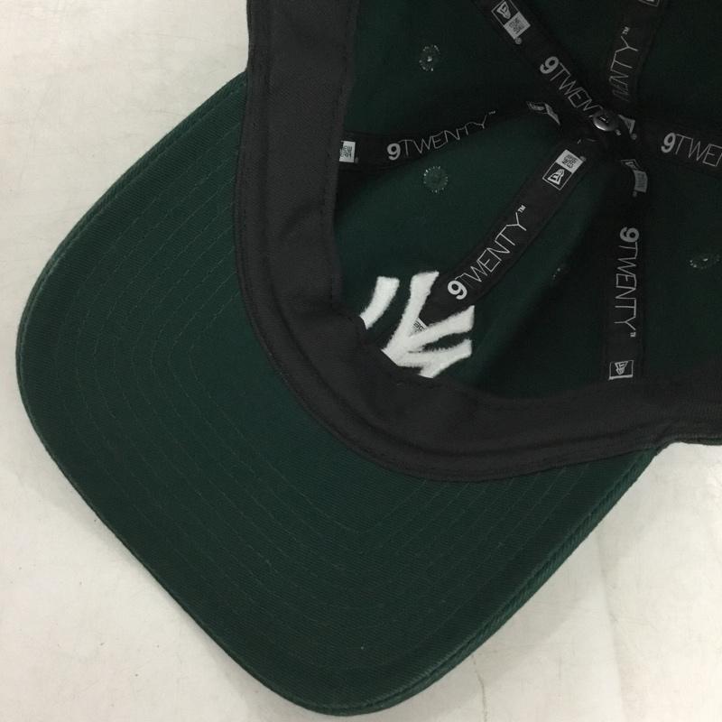 ニューエラ NEW ERA 帽子 キャップ NY ニューヨークヤンキース 9TWENTY ロゴ、文字 緑 / グリーン / green メンズ USED 古着 中古 10161002