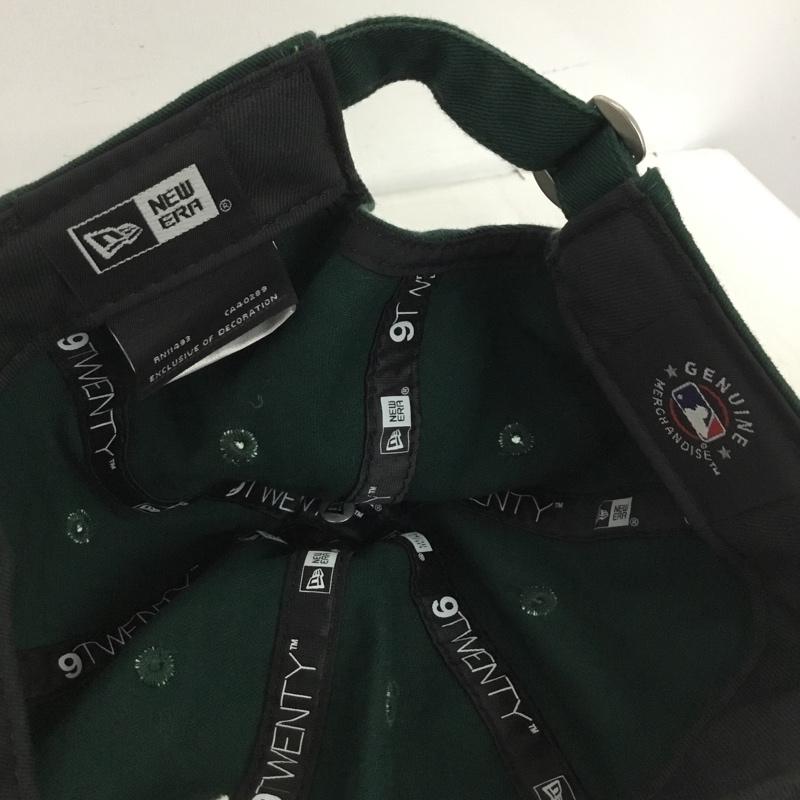 ニューエラ NEW ERA 帽子 キャップ NY ニューヨークヤンキース 9TWENTY ロゴ、文字 緑 / グリーン / green メンズ USED 古着 中古 10161002