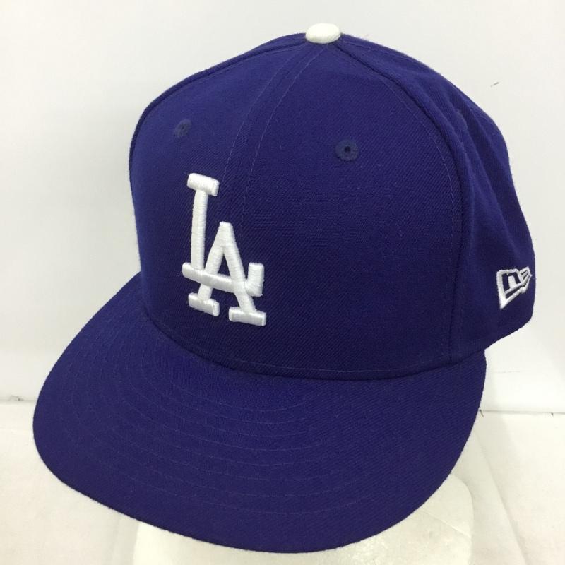 ニューエラ NEW ERA 帽子 キャップ LA ロサンゼルス ドジャース メジャーリーグ 59FIFTY ASG2020 60.6cm ロゴ、文字 青 / ブルー / blue メンズ USED 古着 中古 10161003