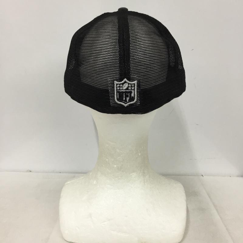 ニューエラ NEW ERA 帽子 キャップ NFL ラスベガス レイダース 59FIFTY 59.6cm メッシュキャップ ロゴ、文字 黒 / ブラック / black X 灰 / グレー / gray メンズ USED 古着 中古 10161004