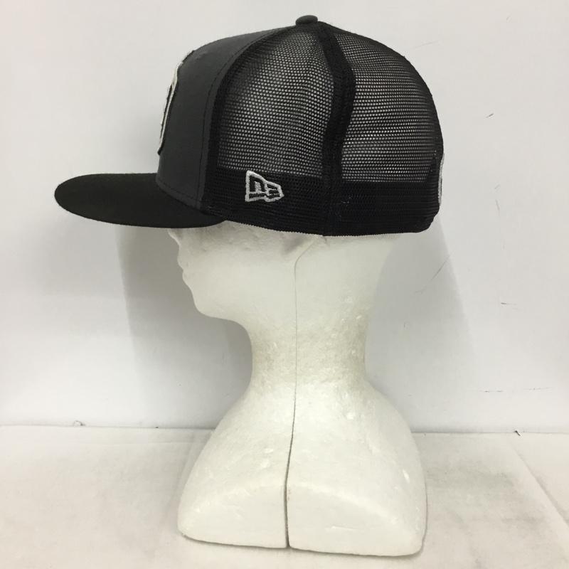 ニューエラ NEW ERA 帽子 キャップ NFL ラスベガス レイダース 59FIFTY 59.6cm メッシュキャップ ロゴ、文字 黒 / ブラック / black X 灰 / グレー / gray メンズ USED 古着 中古 10161004