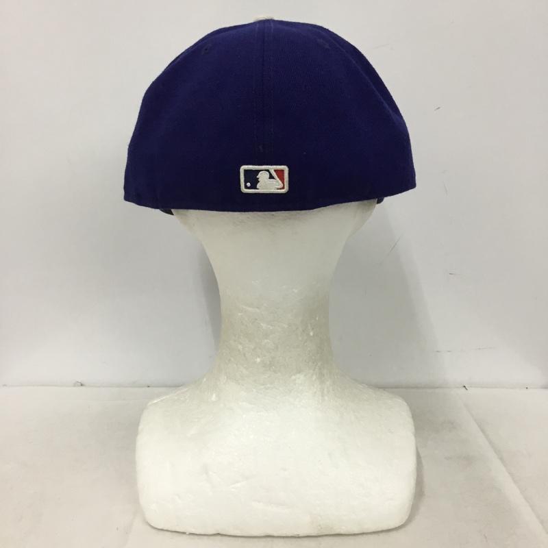 ニューエラ NEW ERA 帽子 キャップ LA ロサンゼルス ドジャース メジャーリーグ 59FIFTY 59.6cm ロゴ、文字 青 / ブルー / blue メンズ USED 古着 中古 10161005