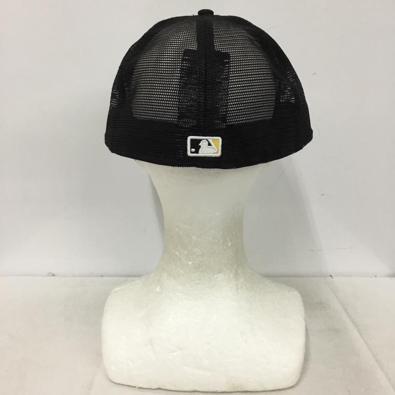 ニューエラ NEW ERA 帽子 キャップ ピッツバーグ パイレーツ 59FIFTY 59.6cm ロゴ、文字 黒 / ブラック / black メンズ USED 古着 中古 10161006