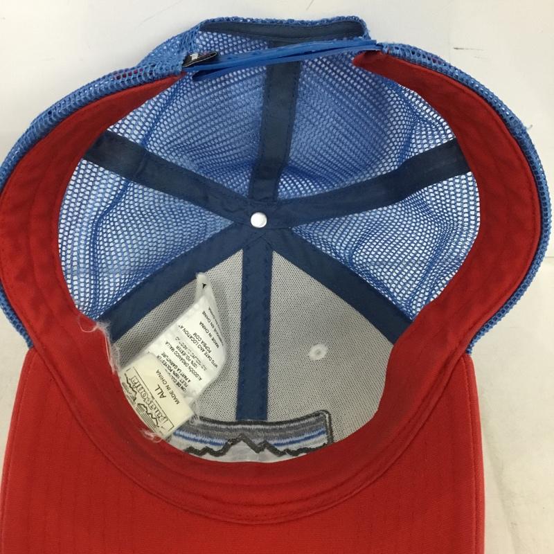 パタゴニア patagonia 帽子 キャップ 38181 メッシュキャップ ロゴ、文字 白 / ホワイト / white X 赤 / レッド / red X 水色 / ライトブルー / メンズ USED 古着 中古 10161007