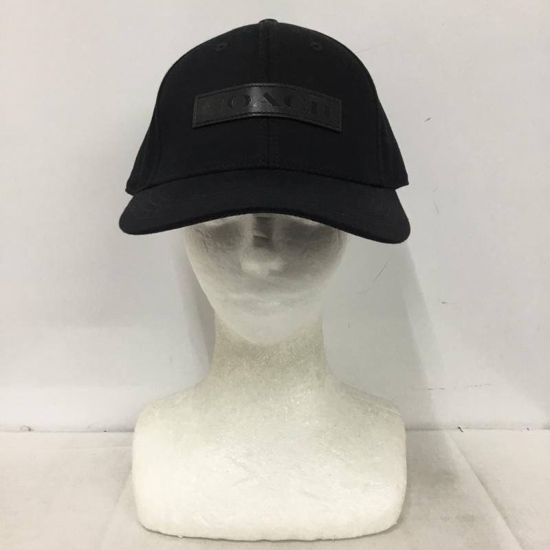 コーチ COACH 帽子 キャップ C7823 シグネチャー ロゴ、文字 黒 / ブラック / black メンズ USED 古着 中古 10161008
