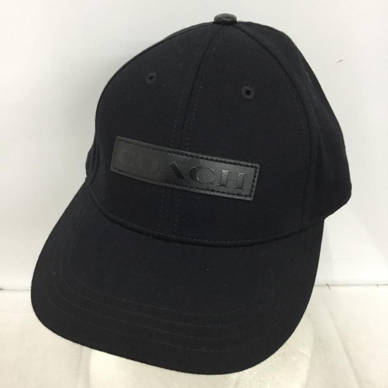コーチ COACH 帽子 キャップ C7823 シグネチャー ロゴ、文字 黒 / ブラック / black メンズ USED 古着 中古 10161008