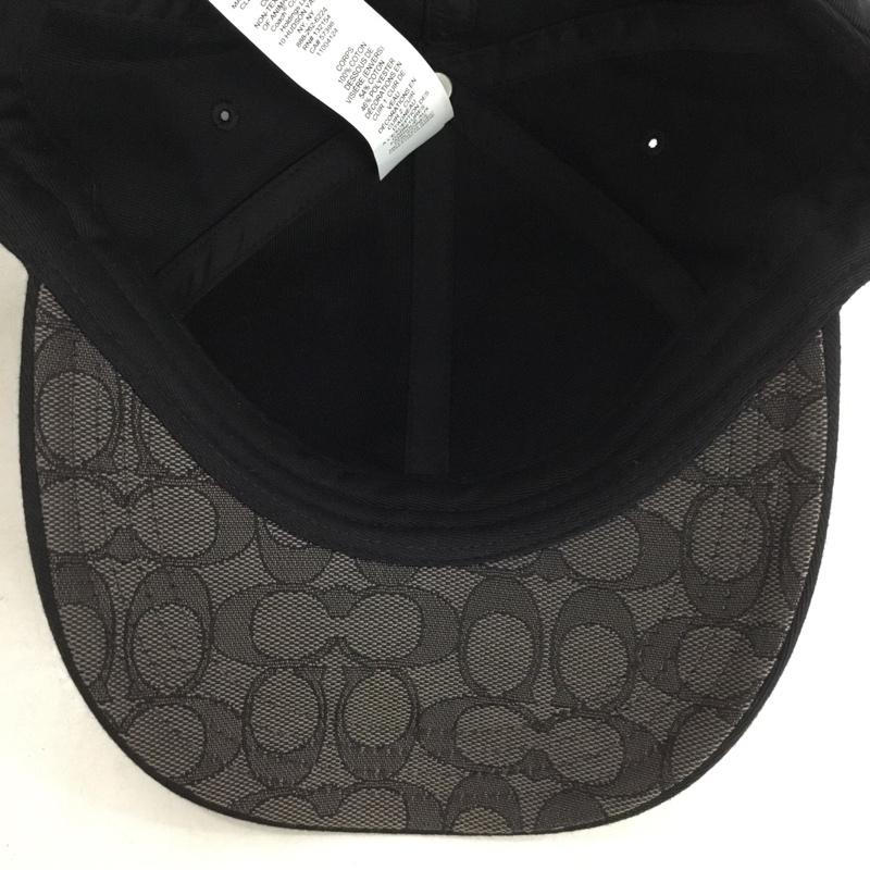 コーチ COACH 帽子 キャップ C7823 シグネチャー ロゴ、文字 黒 / ブラック / black メンズ USED 古着 中古 10161008