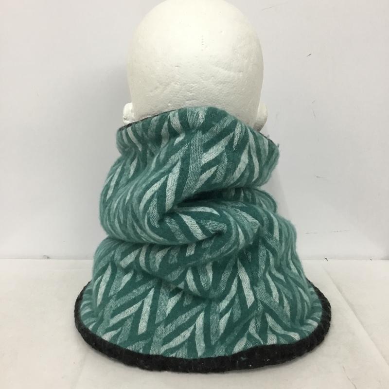 スニュウ sneeuw ファッション小物 ファッション小物 ネックウォーマー ボア 総柄 緑 / グリーン / green X 白 / ホワイト / white X 黒 / ブラック / black レディース USED 古着 中古 10161010