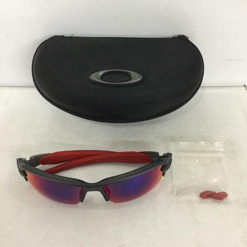オークリー OAKLEY めがね・サングラス サングラス OO9271-03 FLAK 2.0 Asia Fit ケース付き ロゴ、文字 黒 / ブラック / black X 赤 / レッド / red メンズ USED 古着 中古 10161011