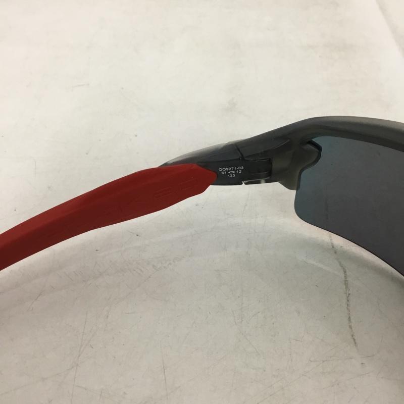 オークリー OAKLEY めがね・サングラス サングラス OO9271-03 FLAK 2.0 Asia Fit ケース付き ロゴ、文字 黒 / ブラック / black X 赤 / レッド / red メンズ USED 古着 中古 10161011