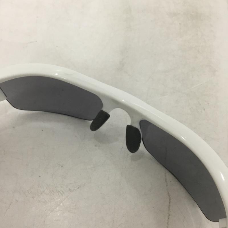 オークリー OAKLEY めがね・サングラス サングラス 03-882J FLAK JACKET ケース付き ロゴ、文字 白 / ホワイト / white X 灰 / グレー / gray メンズ USED 古着 中古 10161013