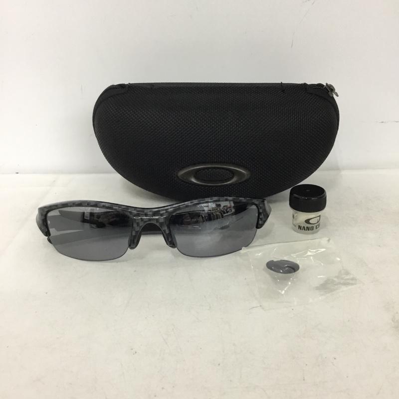 オークリー OAKLEY めがね・サングラス サングラス 03-690J FLAK JACKET ケース付き ロゴ、文字 黒 / ブラック / black X 灰 / グレー / gray メンズ USED 古着 中古 10161015