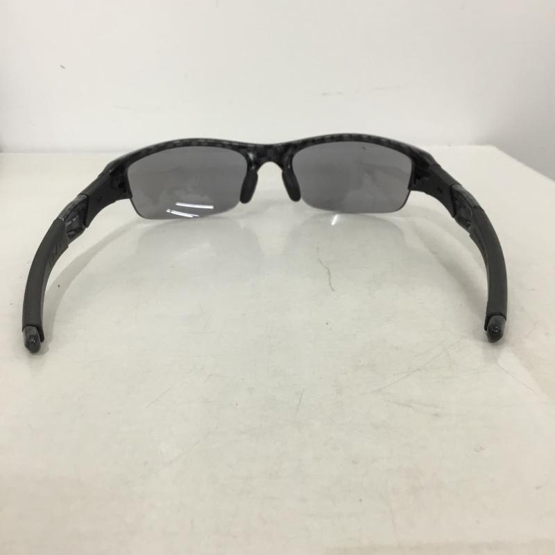 オークリー OAKLEY めがね・サングラス サングラス 03-690J FLAK JACKET ケース付き ロゴ、文字 黒 / ブラック / black X 灰 / グレー / gray メンズ USED 古着 中古 10161015