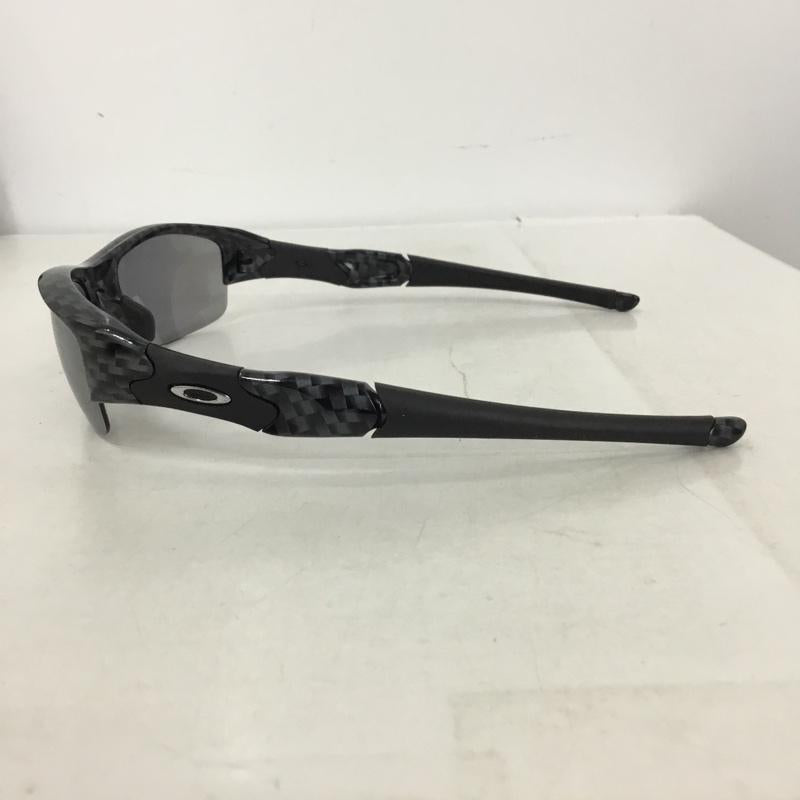 オークリー OAKLEY めがね・サングラス サングラス 03-690J FLAK JACKET ケース付き ロゴ、文字 黒 / ブラック / black X 灰 / グレー / gray メンズ USED 古着 中古 10161015