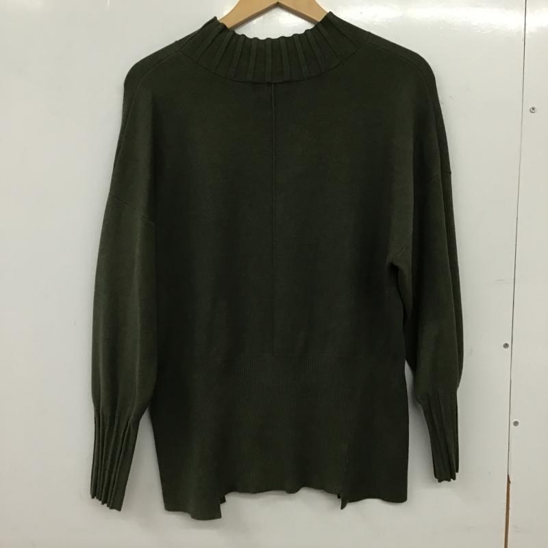 ラシュッド LASUD カットソー 長袖 9 無地 カーキ / カーキ / khaki レディース USED 古着 中古 10161016