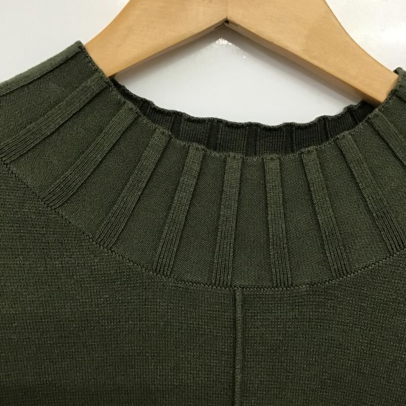 ラシュッド LASUD カットソー 長袖 9 無地 カーキ / カーキ / khaki レディース USED 古着 中古 10161016