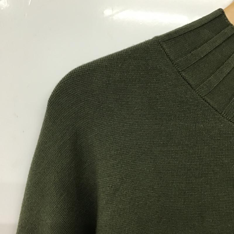 ラシュッド LASUD カットソー 長袖 9 無地 カーキ / カーキ / khaki レディース USED 古着 中古 10161016