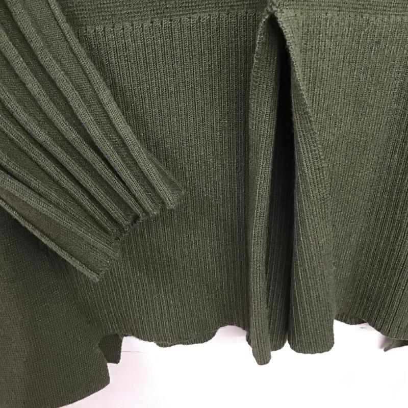 ラシュッド LASUD カットソー 長袖 9 無地 カーキ / カーキ / khaki レディース USED 古着 中古 10161016