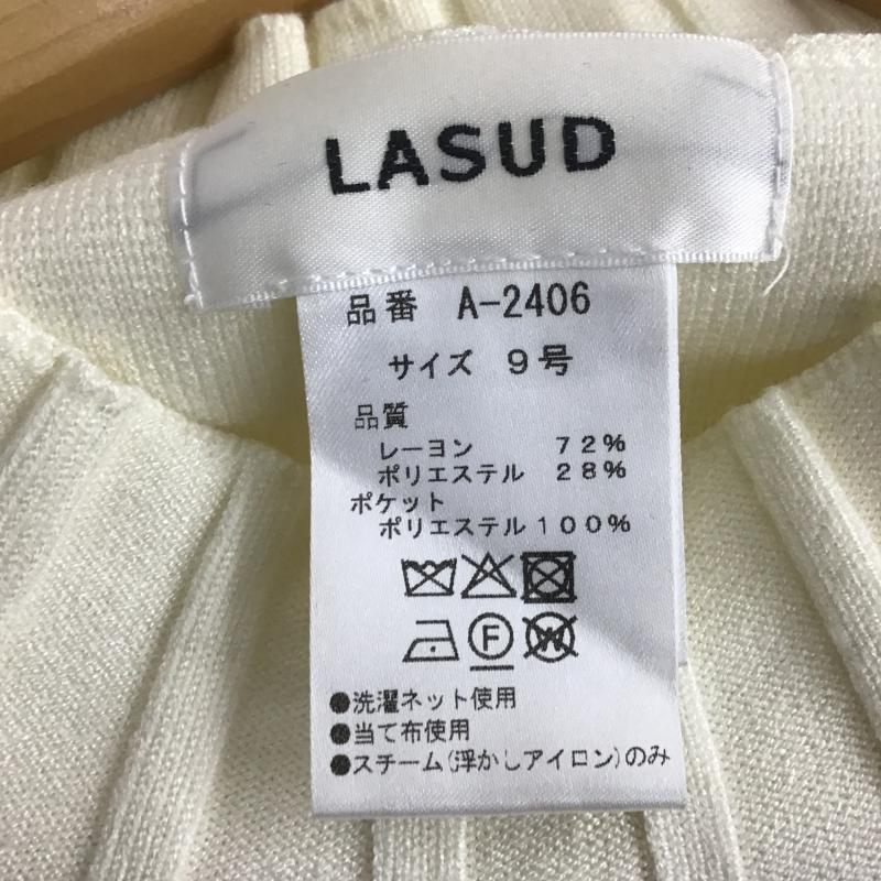 ラシュッド LASUD カットソー 長袖 9 無地 白 / ホワイト / white レディース USED 古着 中古 10161018