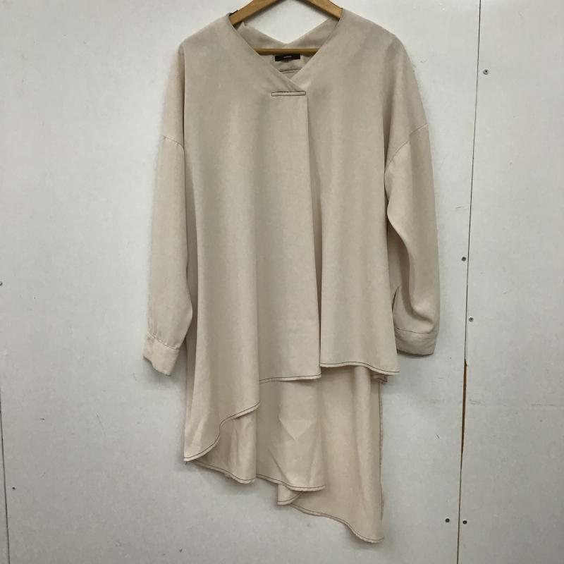 オズモーシス OSMOSIS カットソー 長袖 ONE SIZE 無地 ベージュ / ベージュ / beige レディース USED 古着 中古 10161019