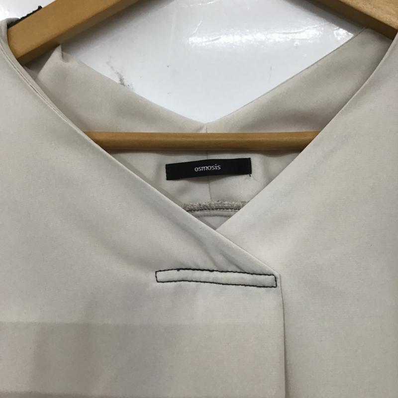 オズモーシス OSMOSIS カットソー 長袖 ONE SIZE 無地 ベージュ / ベージュ / beige レディース USED 古着 中古 10161019