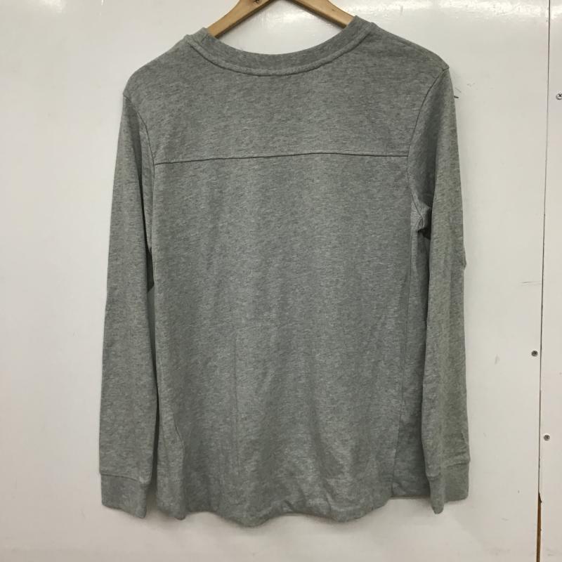 ナイキ NIKE カットソー 長袖 M ロゴ、文字 X プリント 灰 / グレー / gray レディース USED 古着 中古 10161021