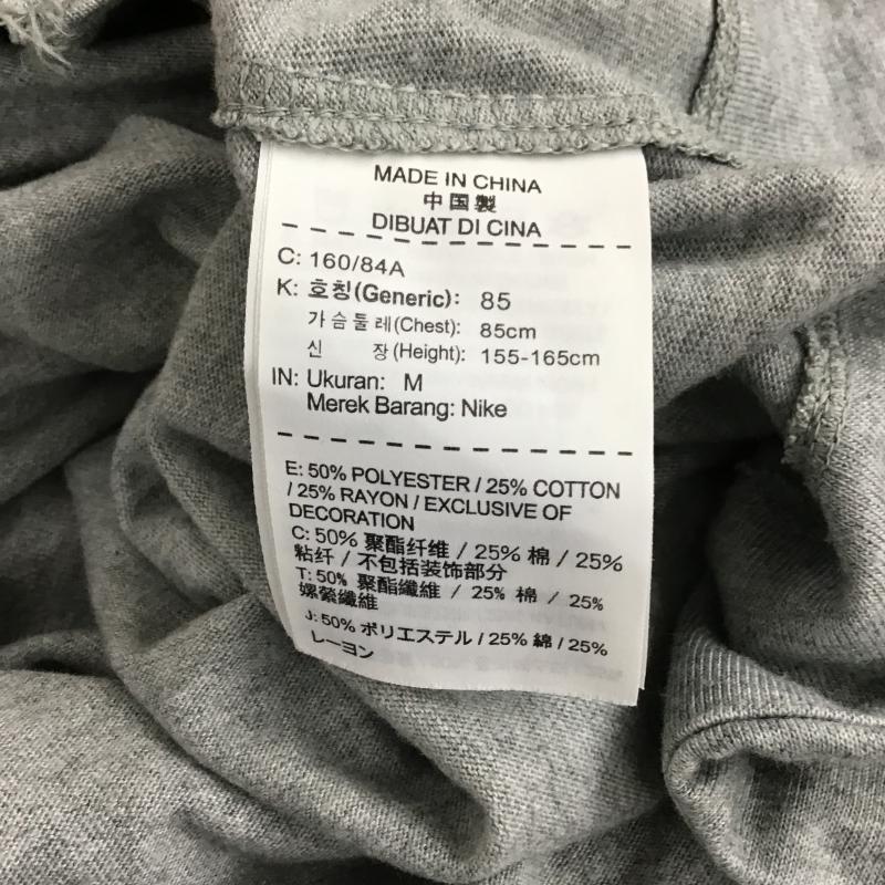 ナイキ NIKE カットソー 長袖 M ロゴ、文字 X プリント 灰 / グレー / gray レディース USED 古着 中古 10161021