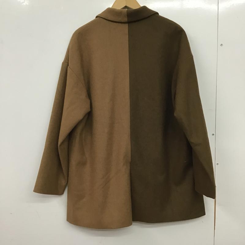 オズモーシスロフ OSMOSISLOAF コート コート一般 バイカラーダブルブレストジャケット 794006-223J ONE SIZE 無地 茶 / ブラウン / brown レディース USED 古着 中古 10161022