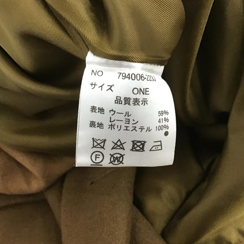 オズモーシスロフ OSMOSISLOAF コート コート一般 バイカラーダブルブレストジャケット 794006-223J ONE SIZE 無地 茶 / ブラウン / brown レディース USED 古着 中古 10161022