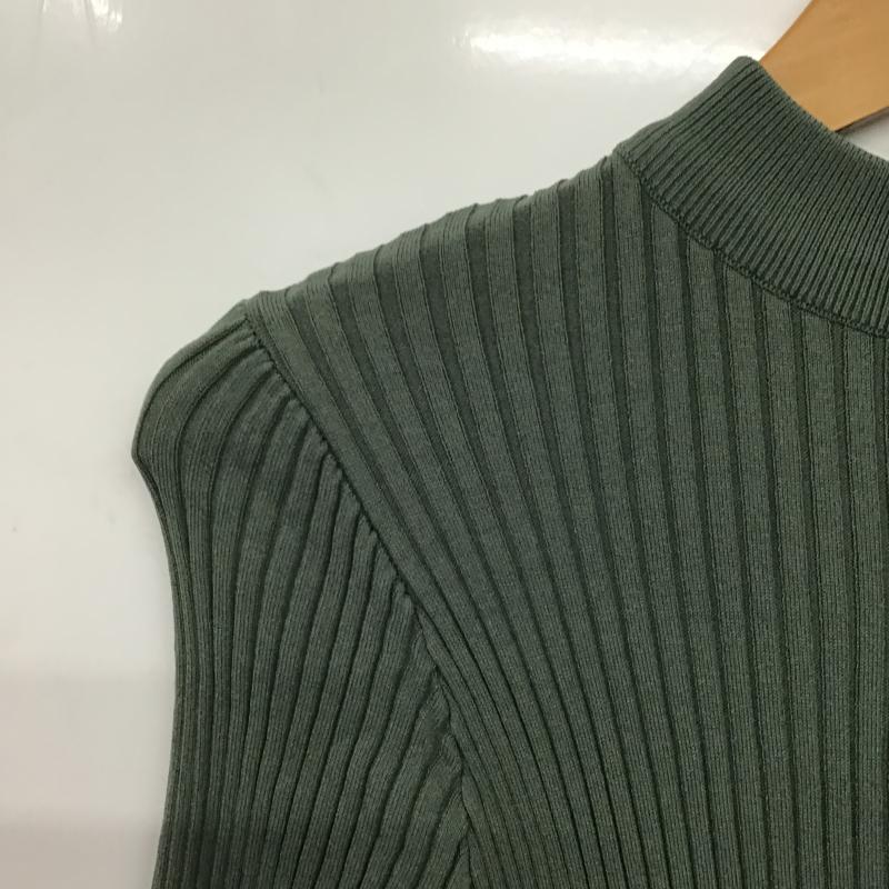 リゼクシー RESEXXY ワンピース ひざ丈スカート 152240307101 リブニットワンピース S 無地 緑 / グリーン / green レディース USED 古着 中古 10161024