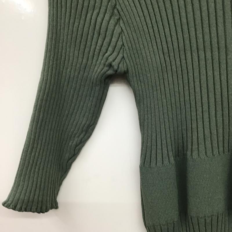 リゼクシー RESEXXY ワンピース ひざ丈スカート 152240307101 リブニットワンピース S 無地 緑 / グリーン / green レディース USED 古着 中古 10161024
