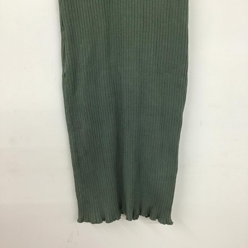 リゼクシー RESEXXY ワンピース ひざ丈スカート 152240307101 リブニットワンピース S 無地 緑 / グリーン / green レディース USED 古着 中古 10161024