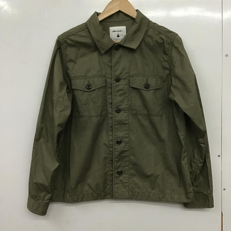 ニコアンド niko and... シャツ、ブラウス 長袖 L 無地 カーキ / カーキ / khaki レディース USED 古着 中古 10161026