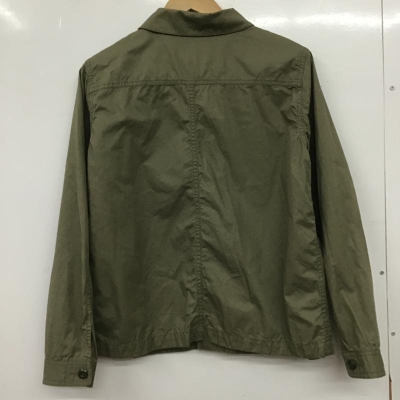 ニコアンド niko and... シャツ、ブラウス 長袖 L 無地 カーキ / カーキ / khaki レディース USED 古着 中古 10161026