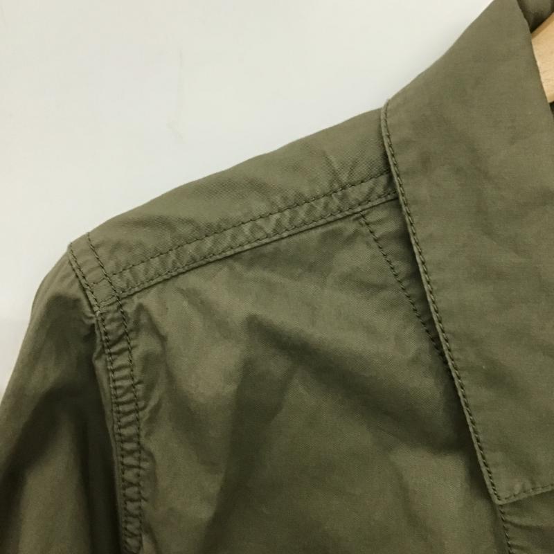 ニコアンド niko and... シャツ、ブラウス 長袖 L 無地 カーキ / カーキ / khaki レディース USED 古着 中古 10161026
