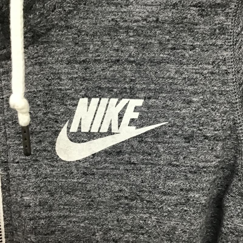 ナイキ NIKE パーカー 長袖 L 無地 X ロゴ、文字 X プリント 灰 / グレー / gray レディース USED 古着 中古 10161027